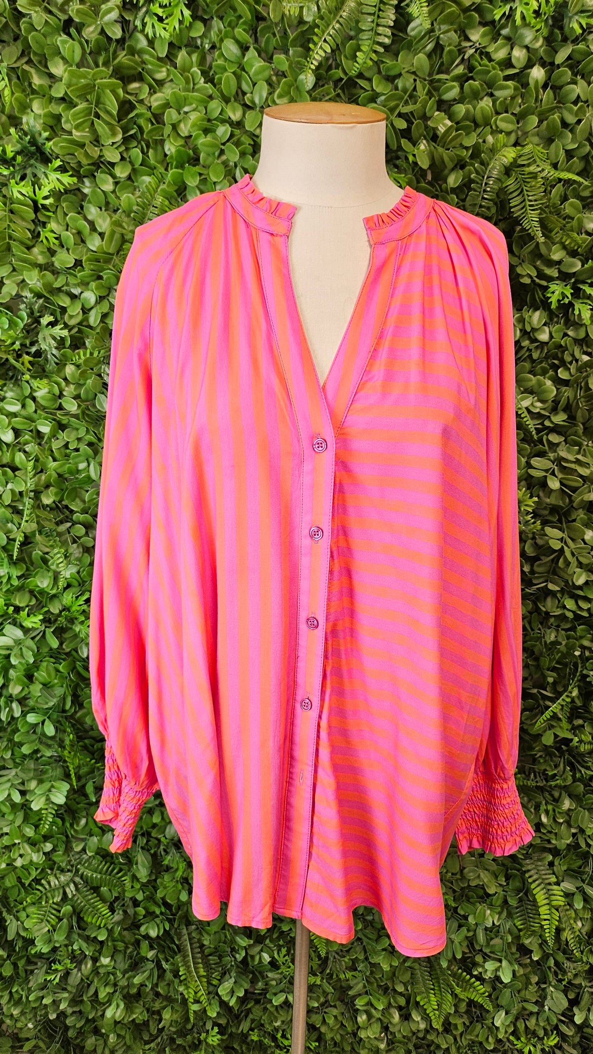 Sunday Boho PinkStripe Blouse (18)