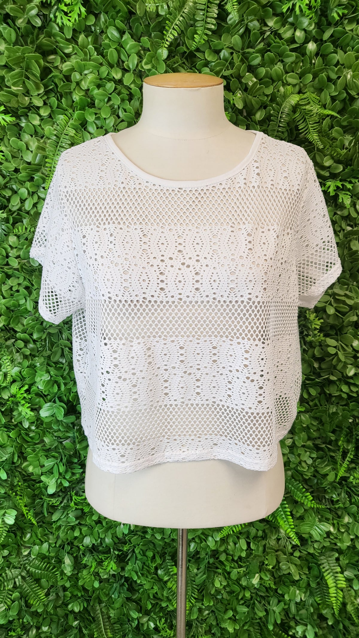 In The Style White Net Top (14)