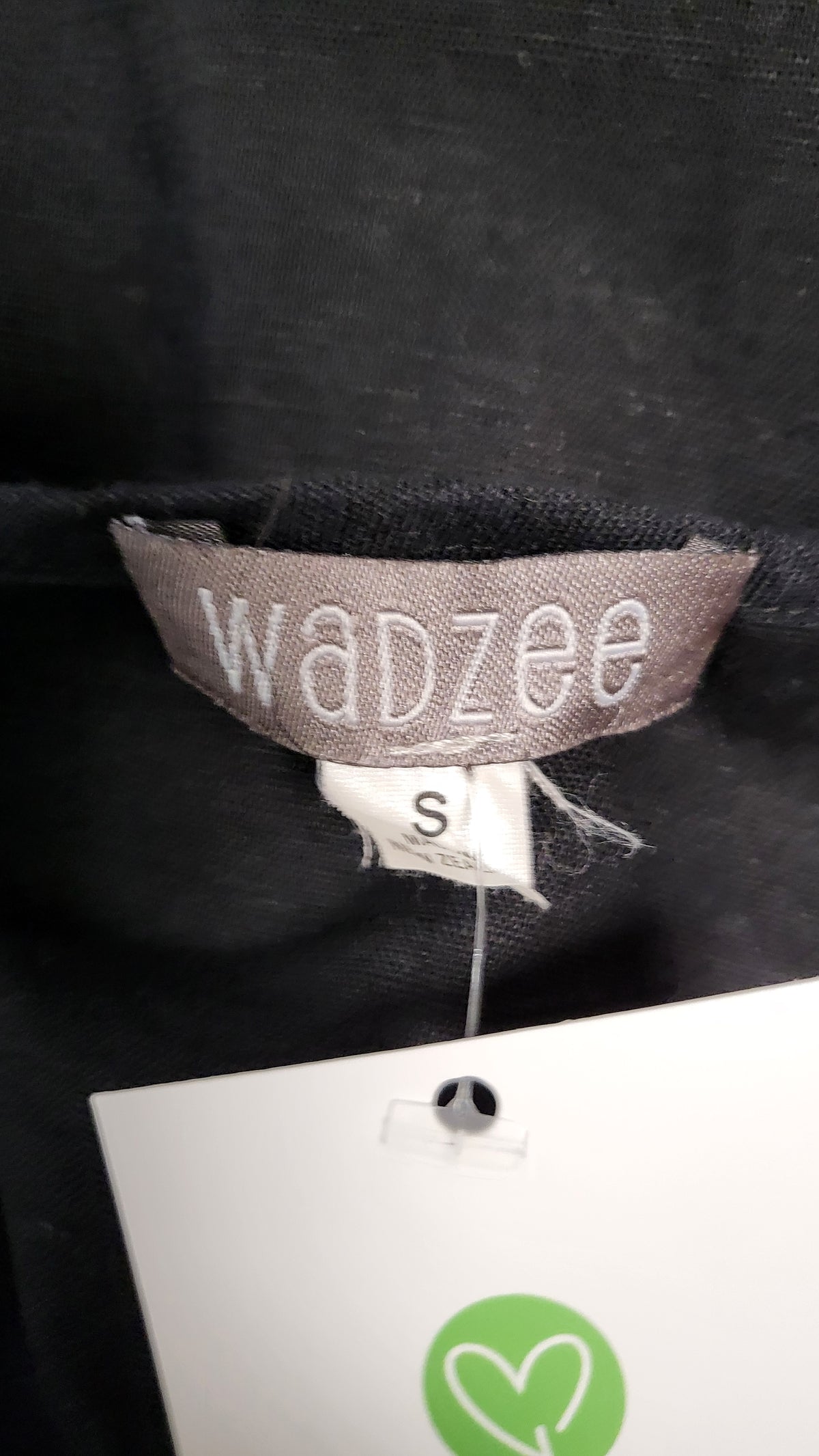 Wadzee Black/White Linen Print Top (10)