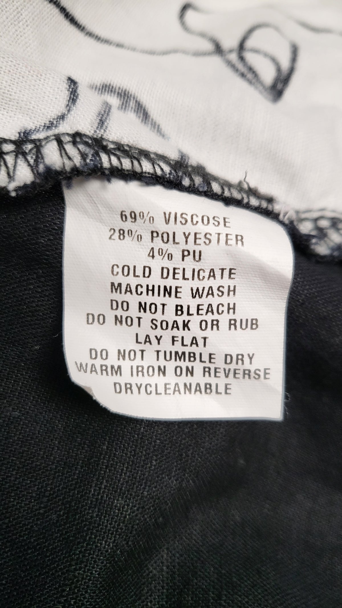 Wadzee Black/White Linen Print Top (10)