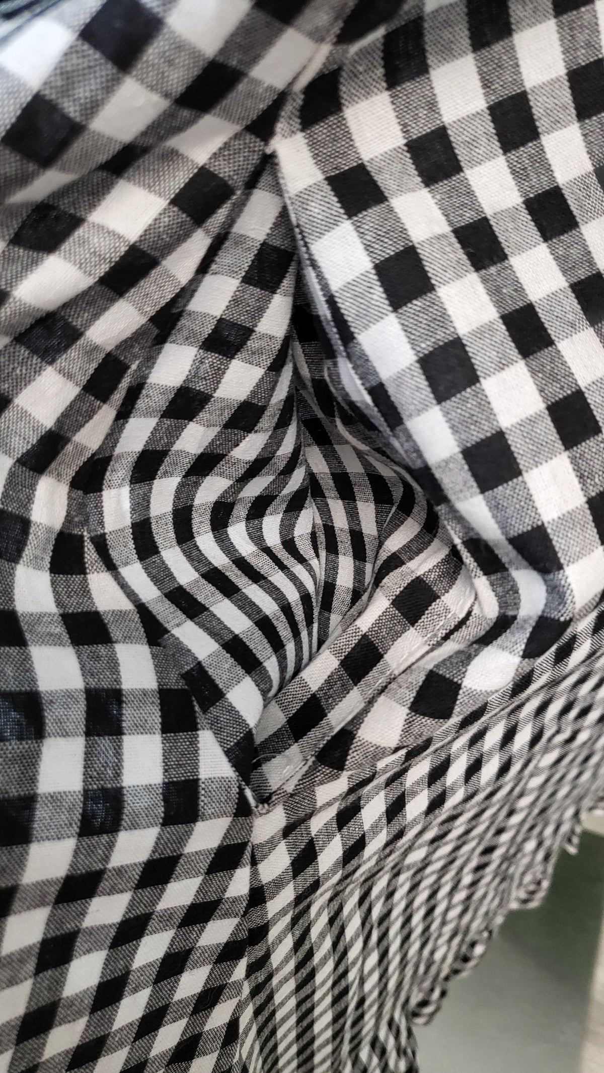 Cali & Co Gingham Frill Hem Dress BNWT (10-12)