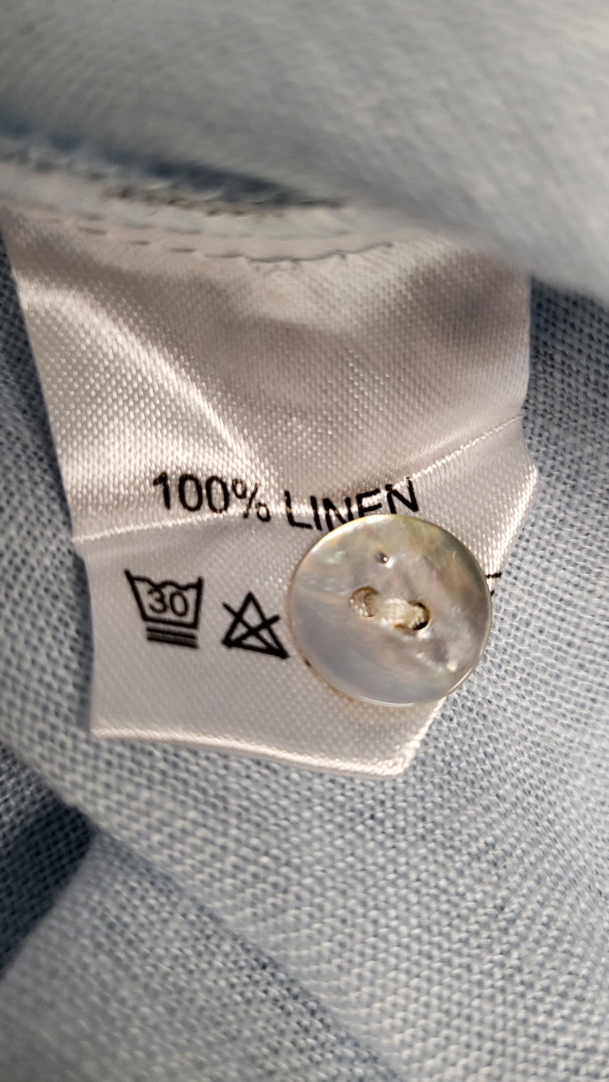 Smile Clothing Blue Linen Top (OSFM)