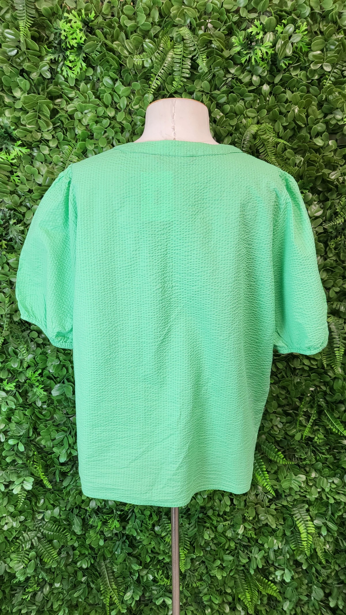 Vero  Moda Lime Waffle Top (14)