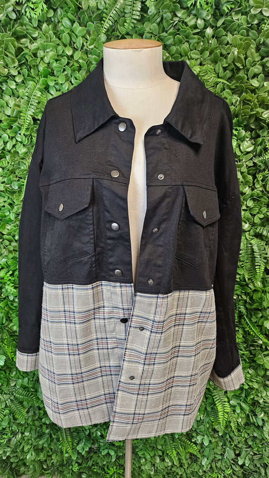 Seduce Black Two Tone Shacket (16)