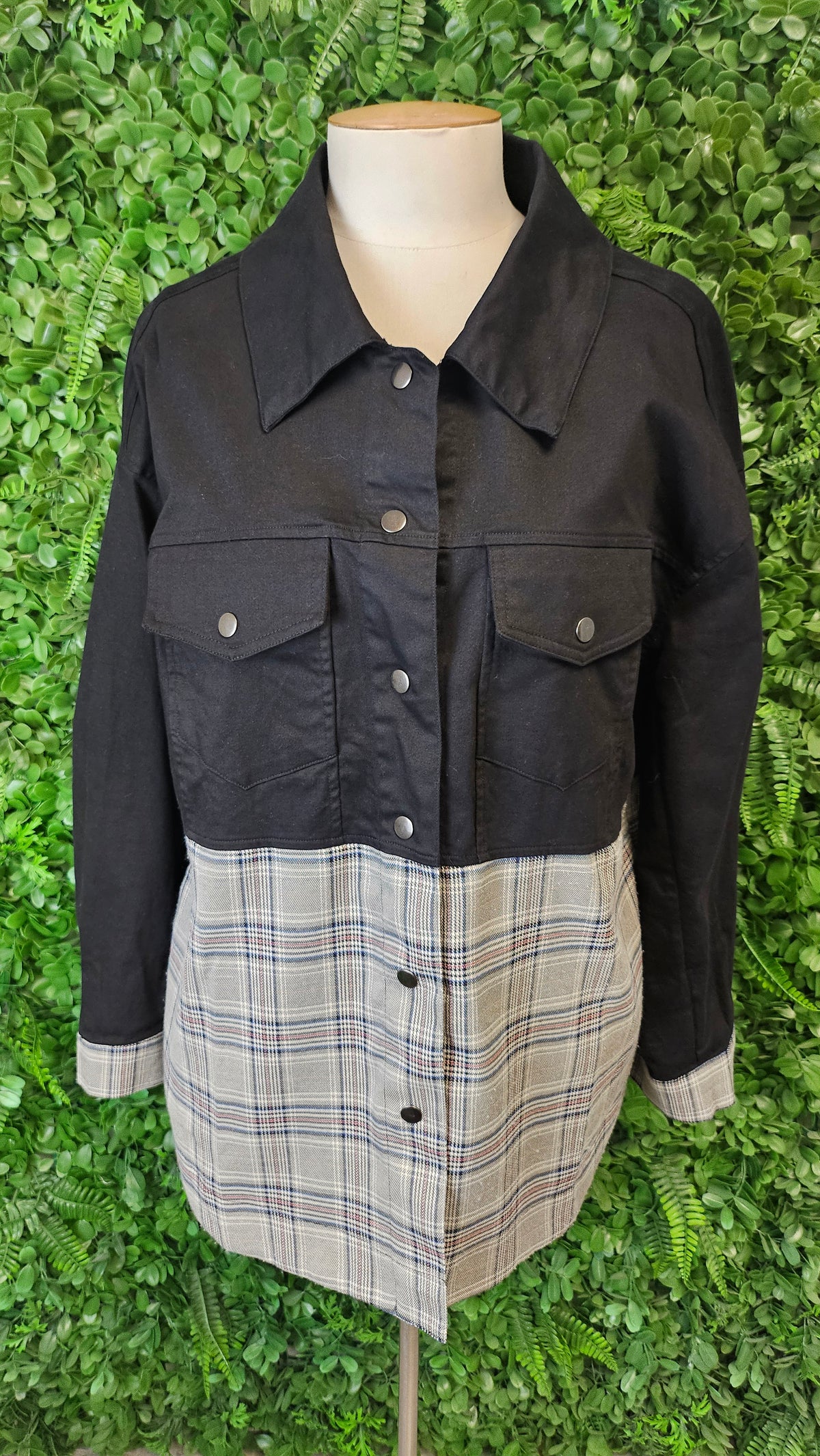 Seduce Black Two Tone Shacket (16)