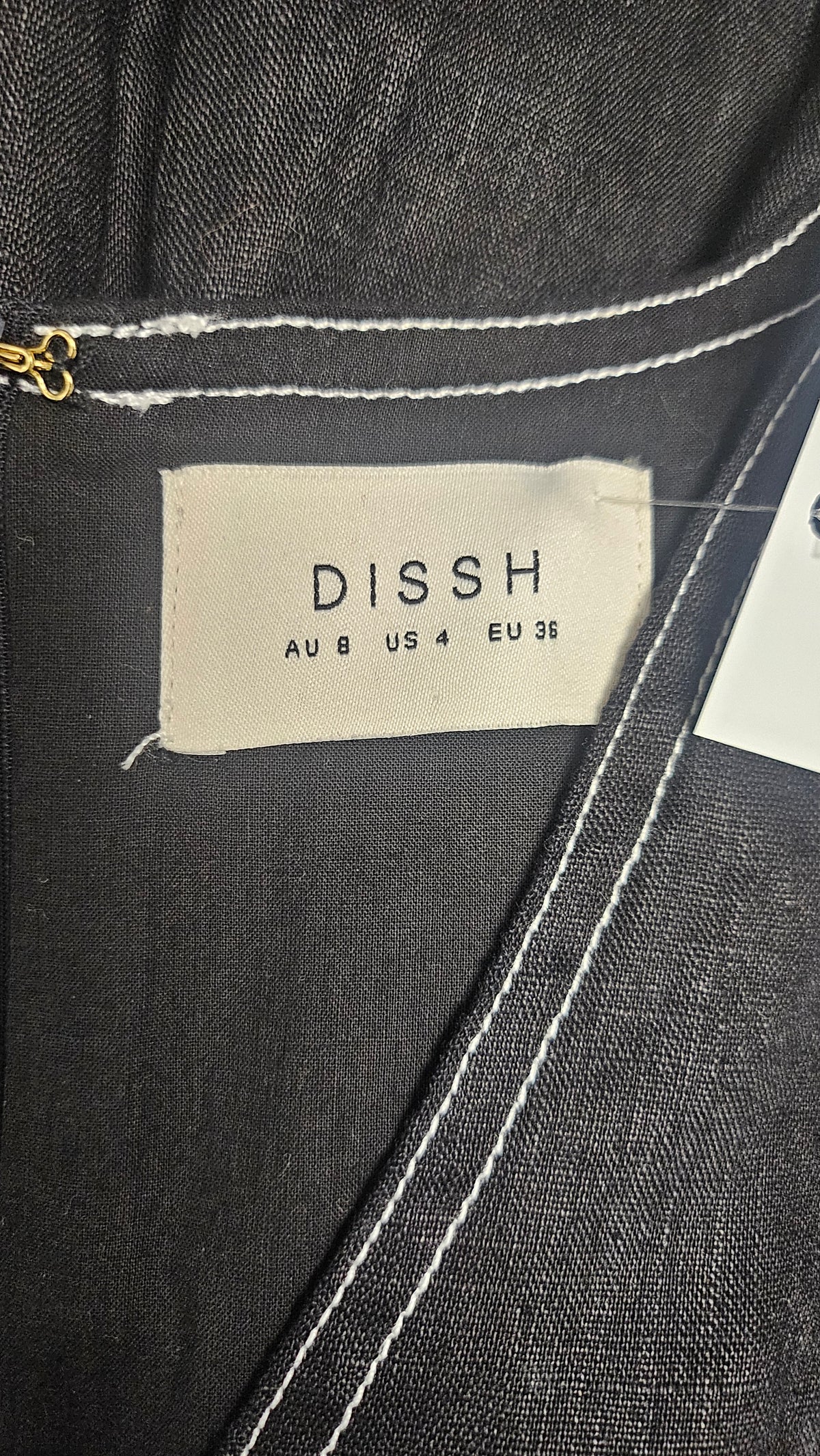Dissh Black Linen Fit& Flare (8)