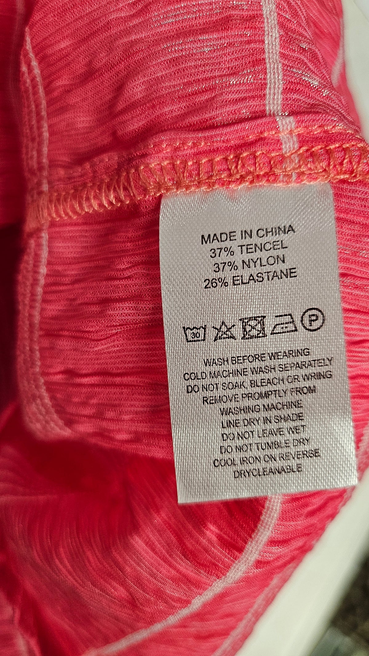 Oh3 Pink Textured Dress