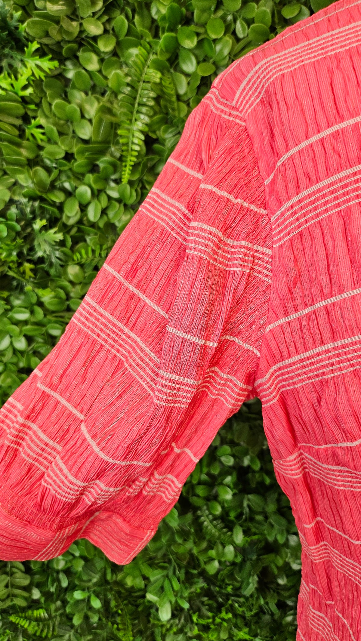 Oh3 Pink Textured Dress
