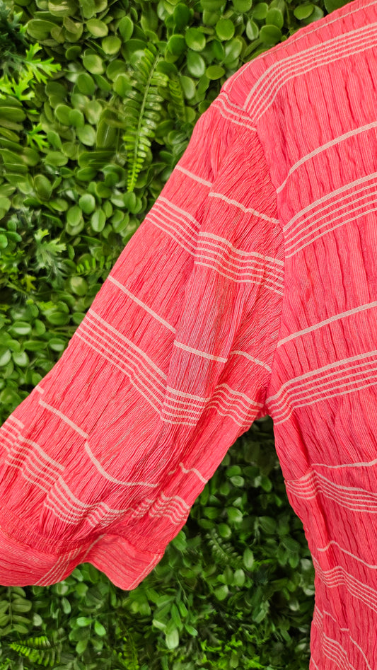 Oh3 Pink Textured Dress