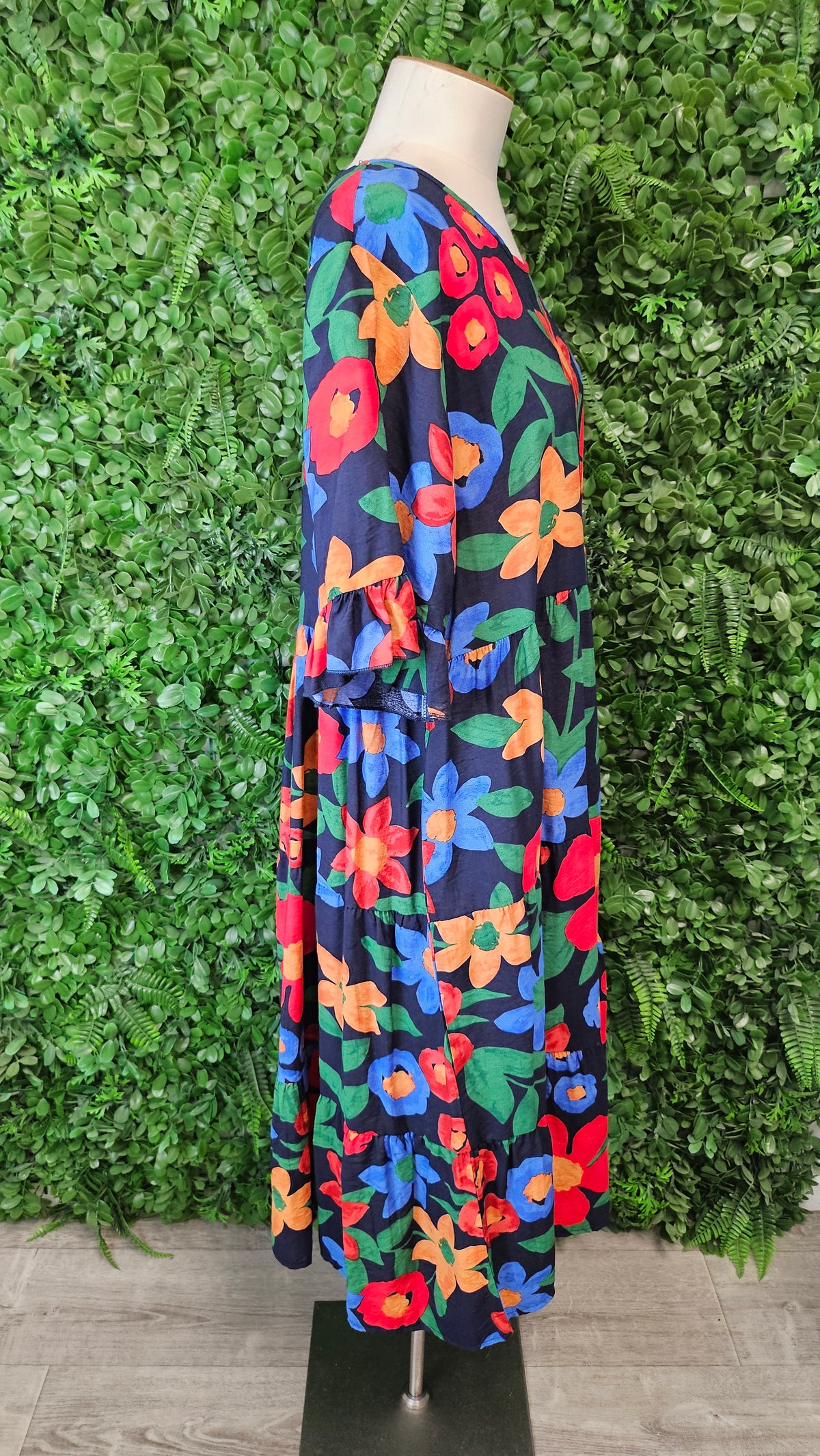 New U Collection Print Drop Hem Dress (18)