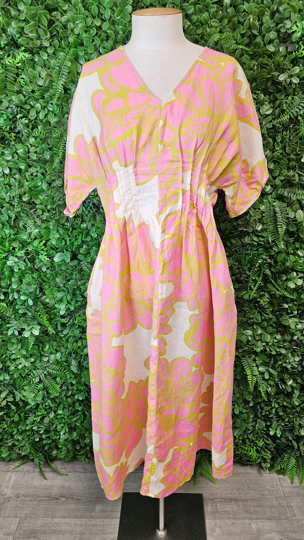 Siren Multi Linen Dress (8)