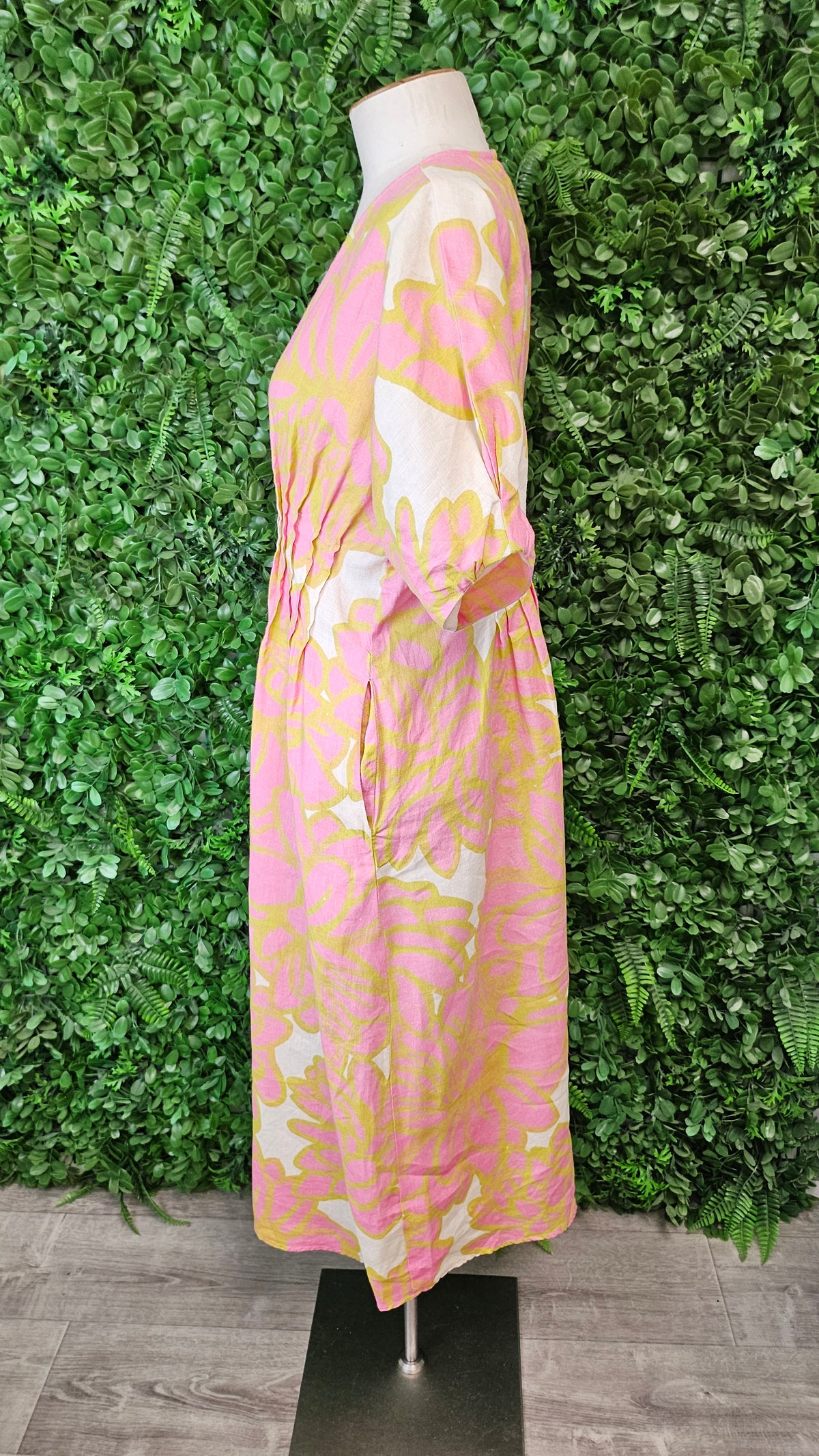 Siren Multi Linen Dress (8)