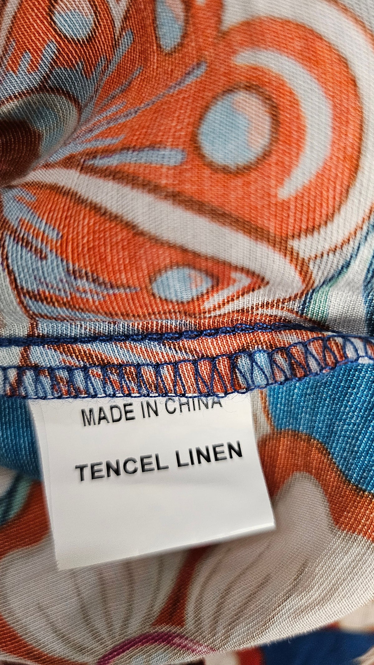 Sunday Boho Print Linen Blend Top (14-16)