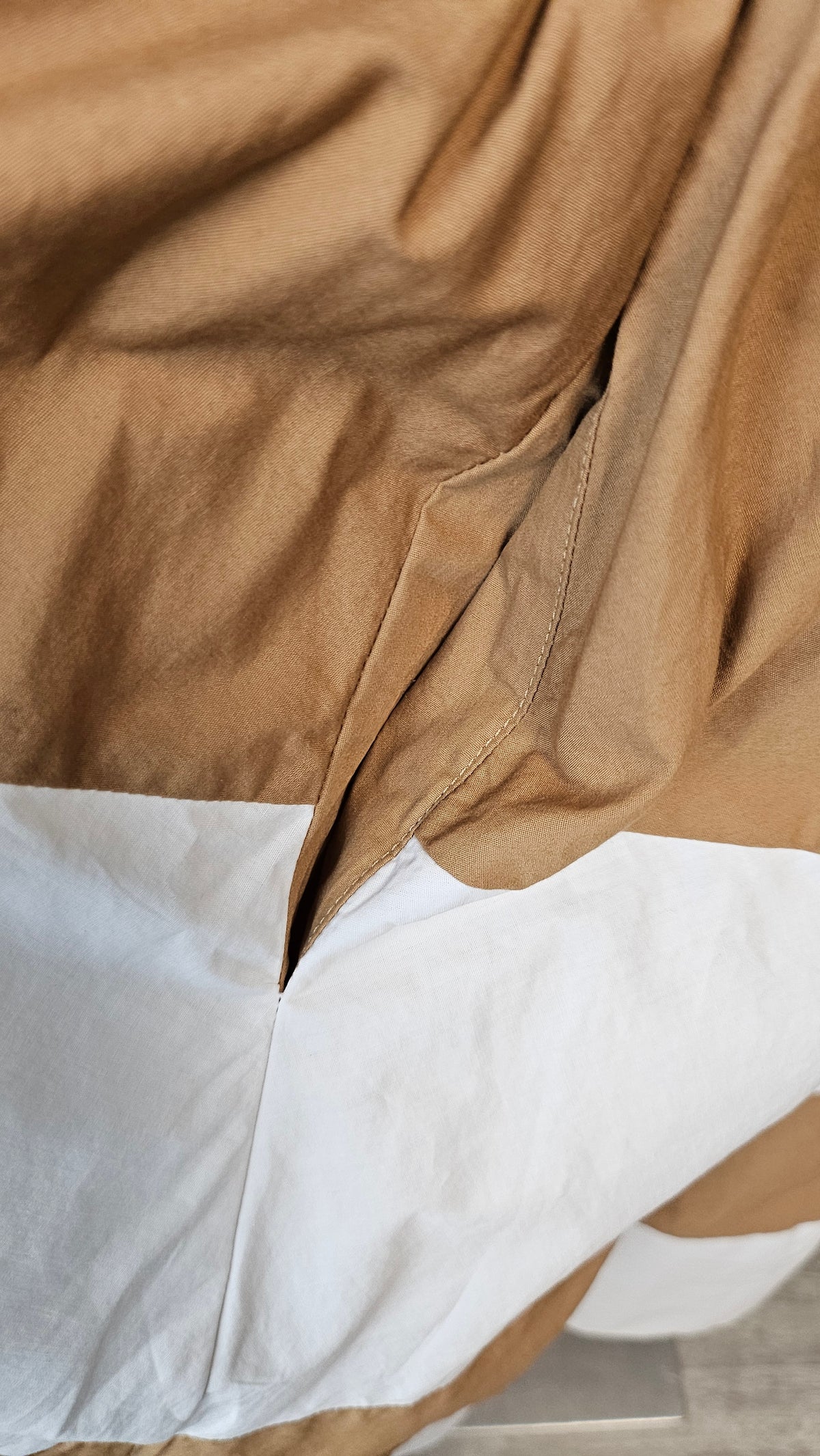 Trelise Cooper Tan/White Stripe Dream Skirt