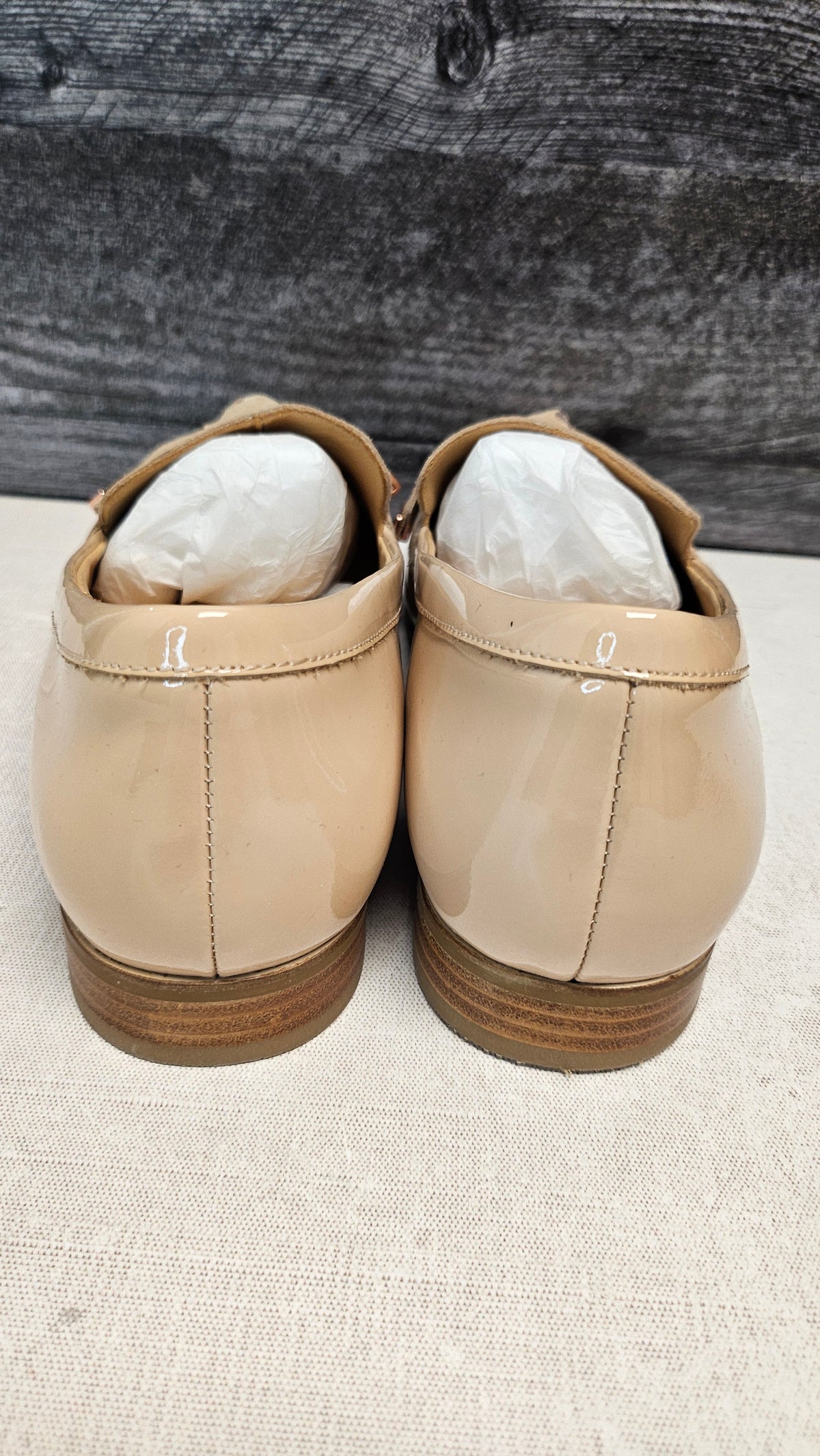 Ziera Beige Leather Loafer (38)