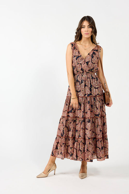 Drama The Label Print Tiered Maxi Dress (10)