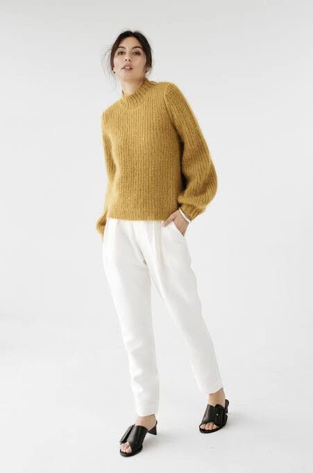 Marle Mustard/Gold Chunky Knit (14)