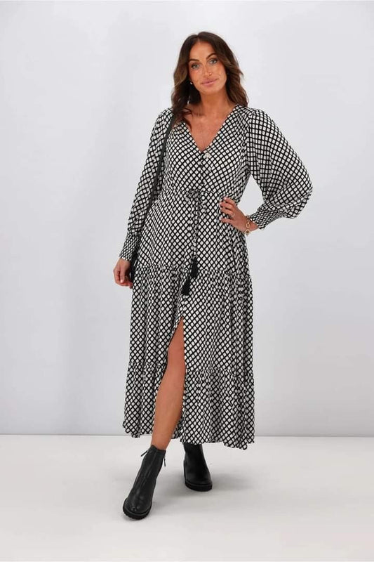 Fria The Label B/W Maxi Dress BNWT (12)