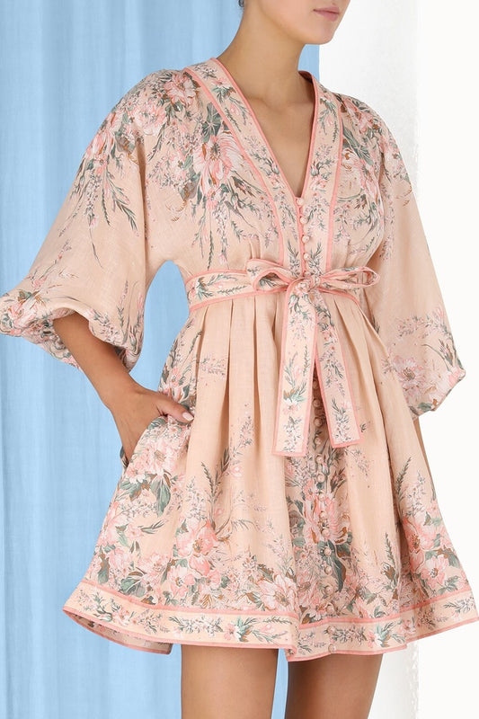 Zimmermann Floral Plunge Mini Dress BNWT (12)
