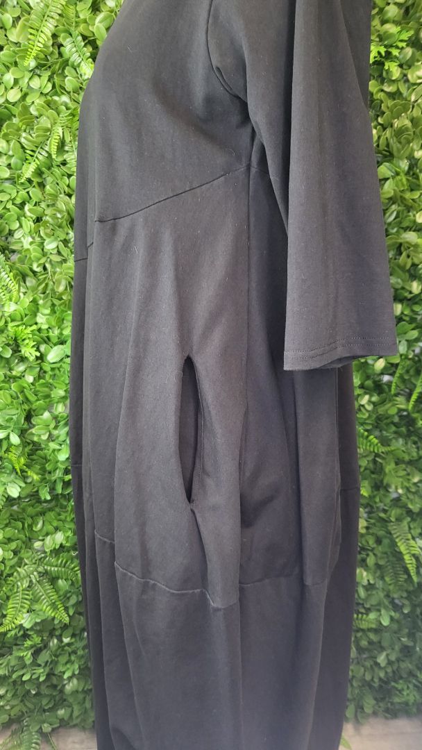 Tirelli Black Diagonal Dress (10)