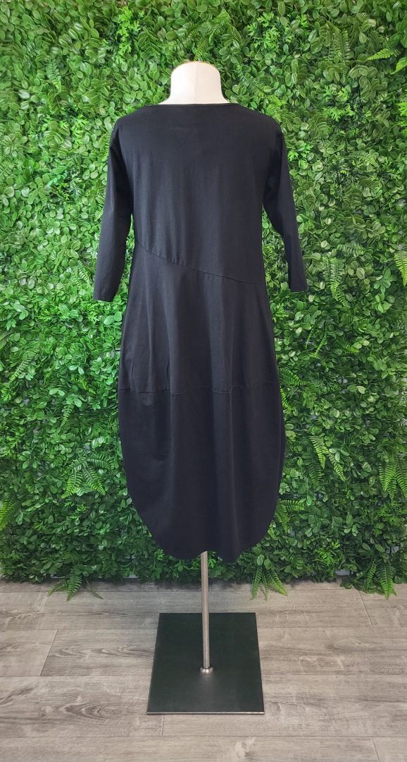 Tirelli Black Diagonal Dress (10)
