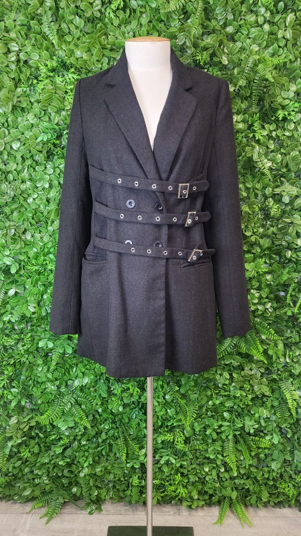 Go Sweet Black Belted Coat (12)