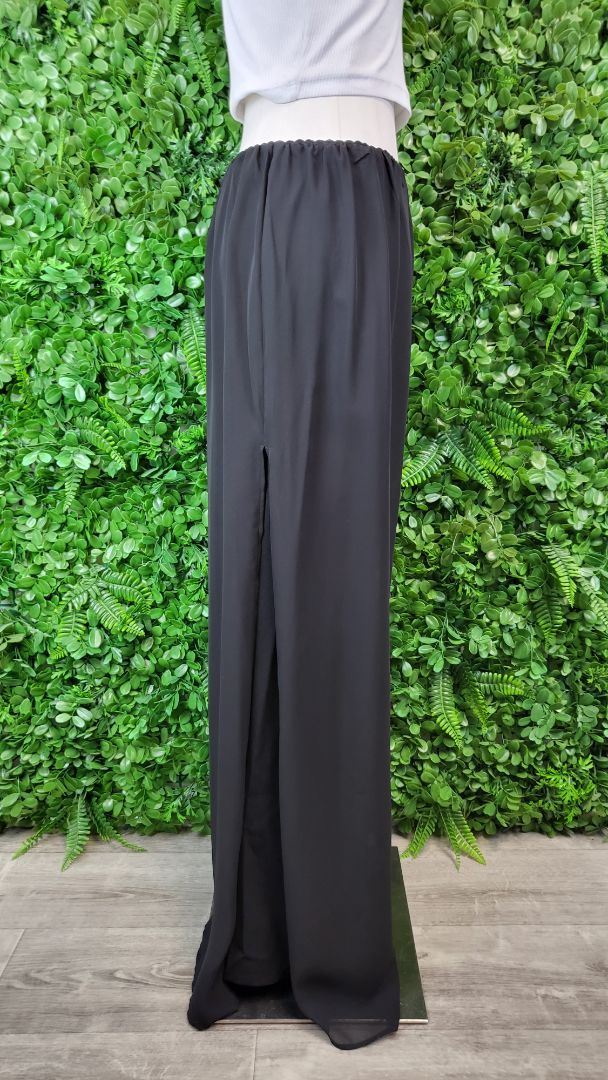 MSGlamour Black Floaty Wide Leg Pant (XL)