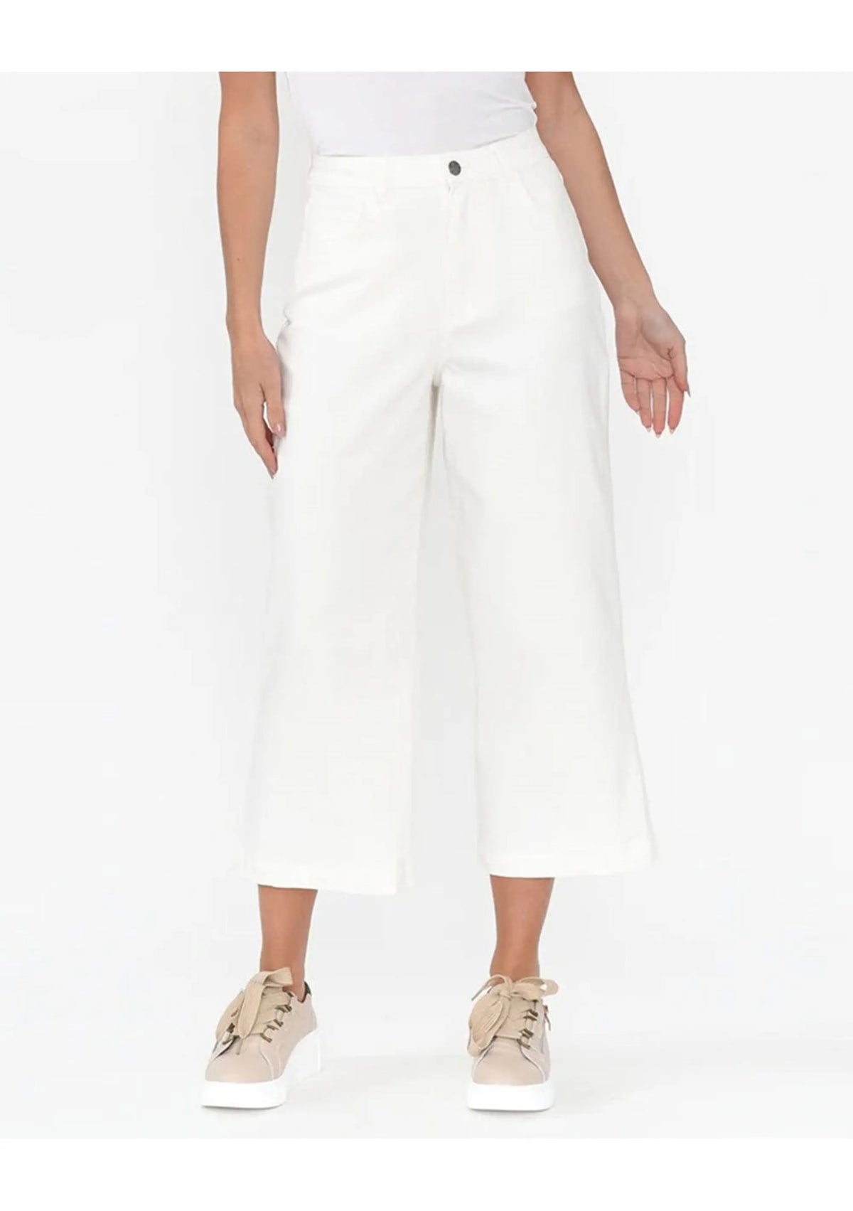 Betty Basics White Tabitha Crop Jean BNWT (14)