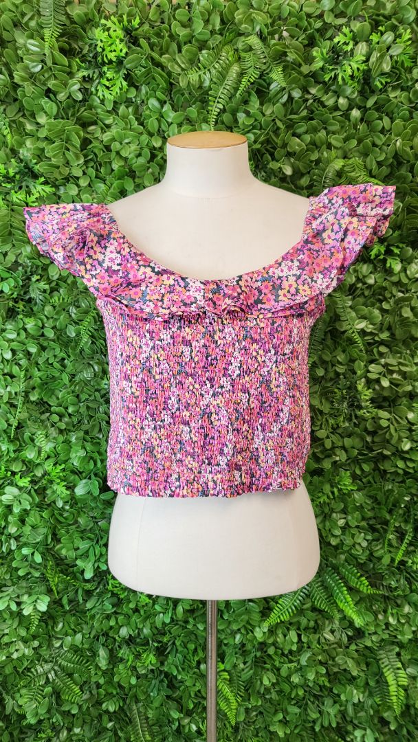 Decjuba Print Shirred Top (12)