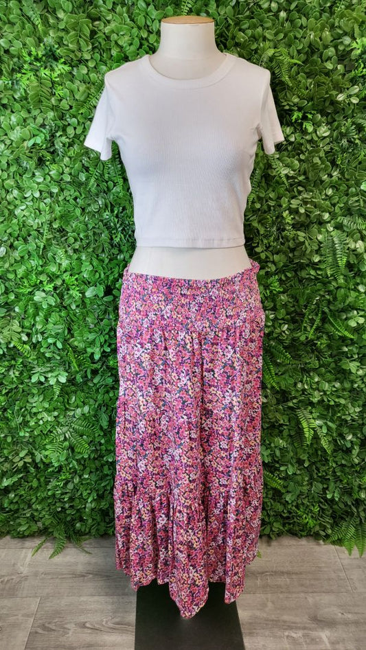 Decjuba Floral Tiered Maxi Skirt (14)