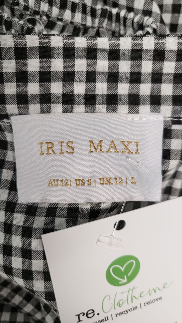 Iris Maxi Print Gingham Top (12)