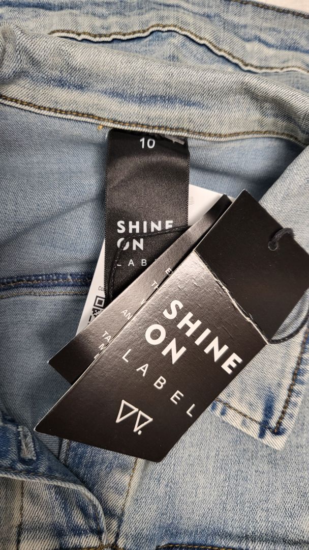 Shine On Washed Blue Denim Quinn Jacket BNWT (10)