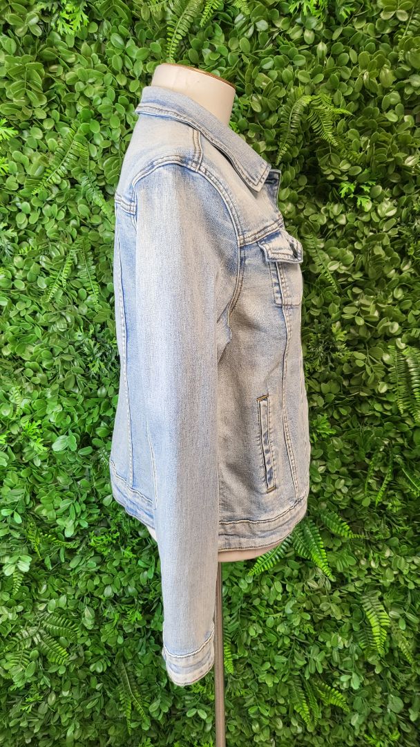 Shine On Washed Blue Denim Quinn Jacket BNWT (10)