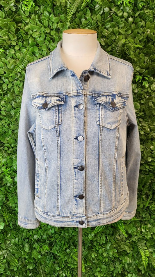 Shine On Washed Blue Denim Quinn Jacket BNWT (10)