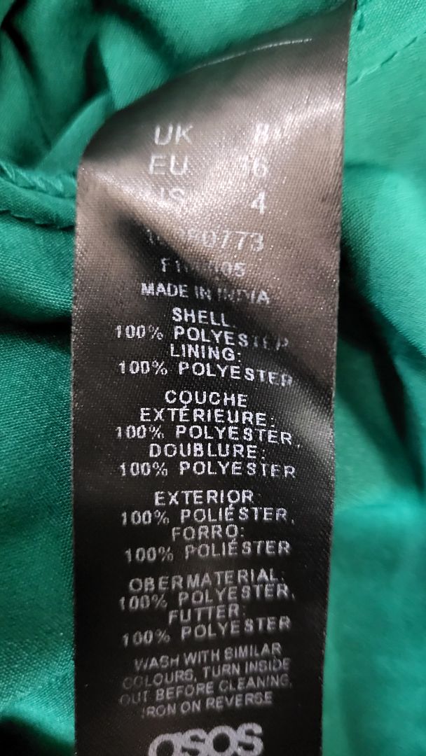Asos Green Pleat Dress (8)