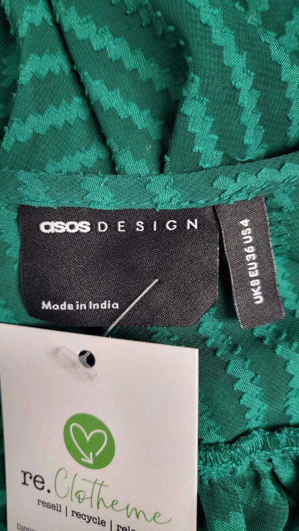 Asos Green Pleat Dress (8)