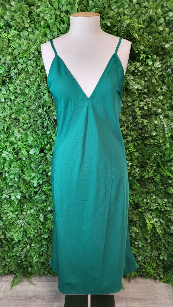 Asos Green Pleat Dress (8)
