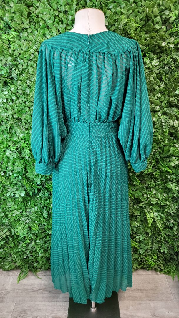 Asos Green Pleat Dress (8)