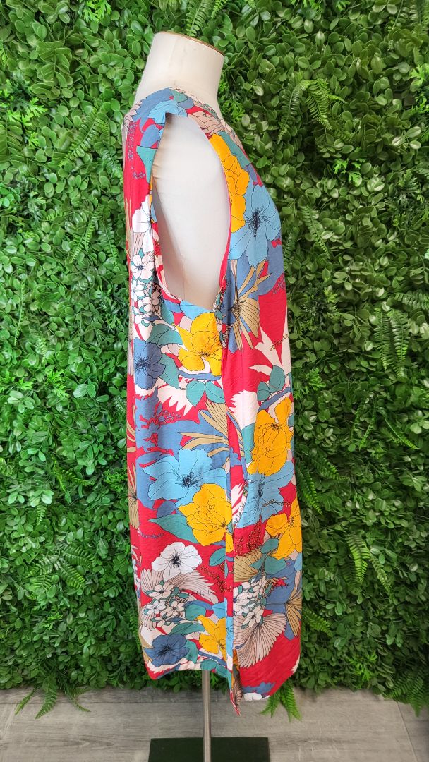Lemon Tree Red Floral Tank Dress (18)