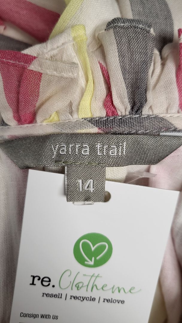 Yarra Trail Stripe Cotton Midi Dress (14)