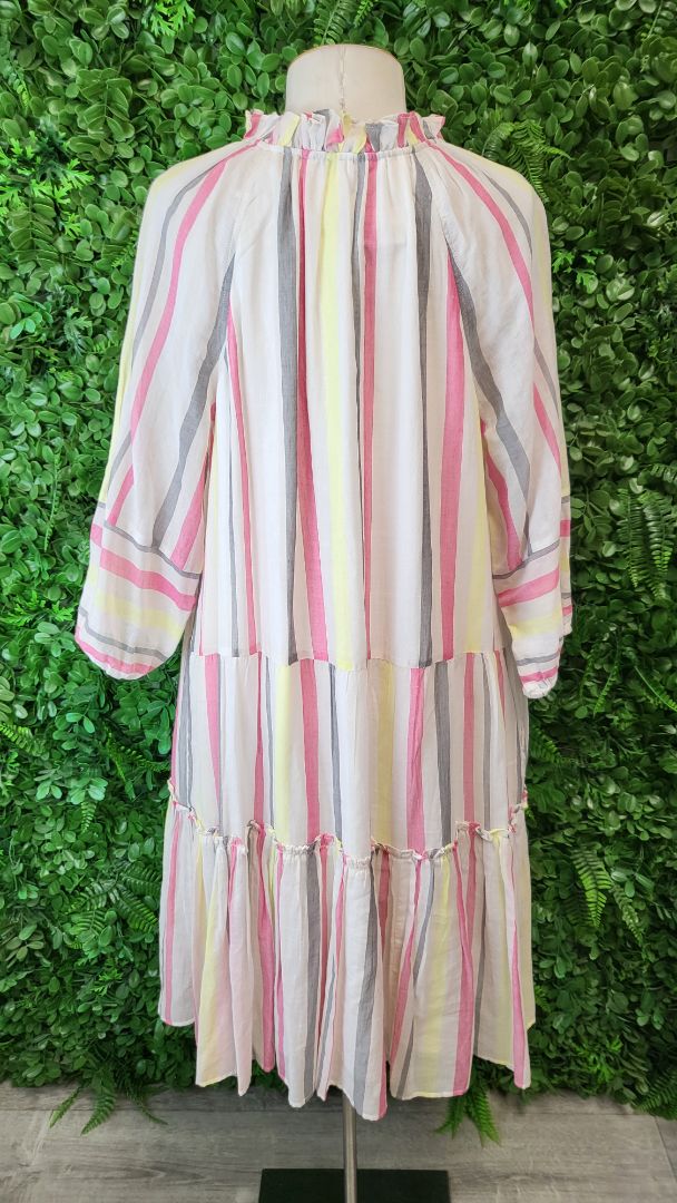 Yarra Trail Stripe Cotton Midi Dress (14)
