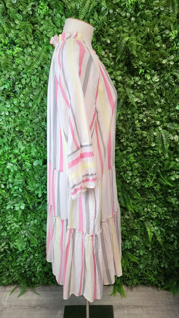 Yarra Trail Stripe Cotton Midi Dress (14)