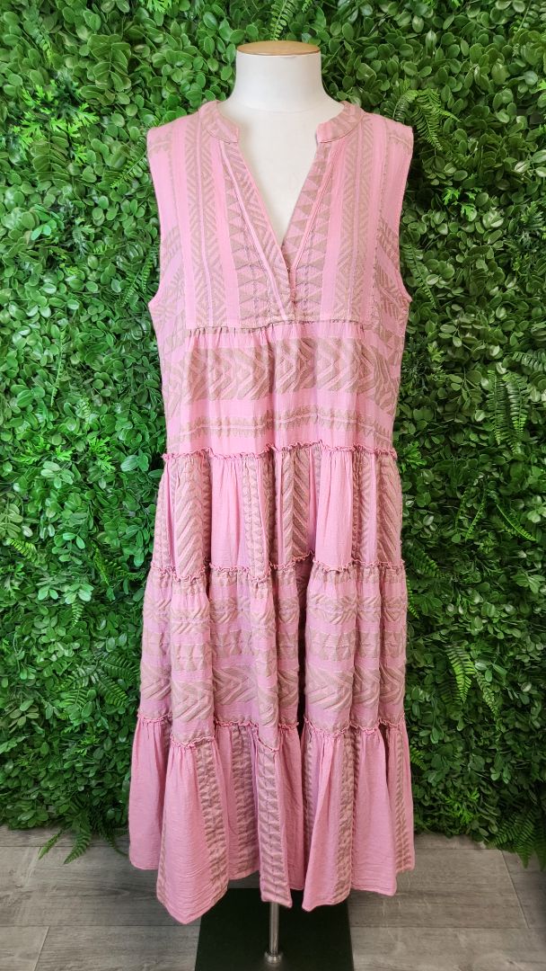 Devotion Twins Pink Tiered Dress (12-14)