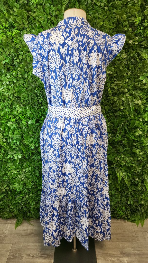 Sportscraft Blue Cotton Maxi Dress (16)