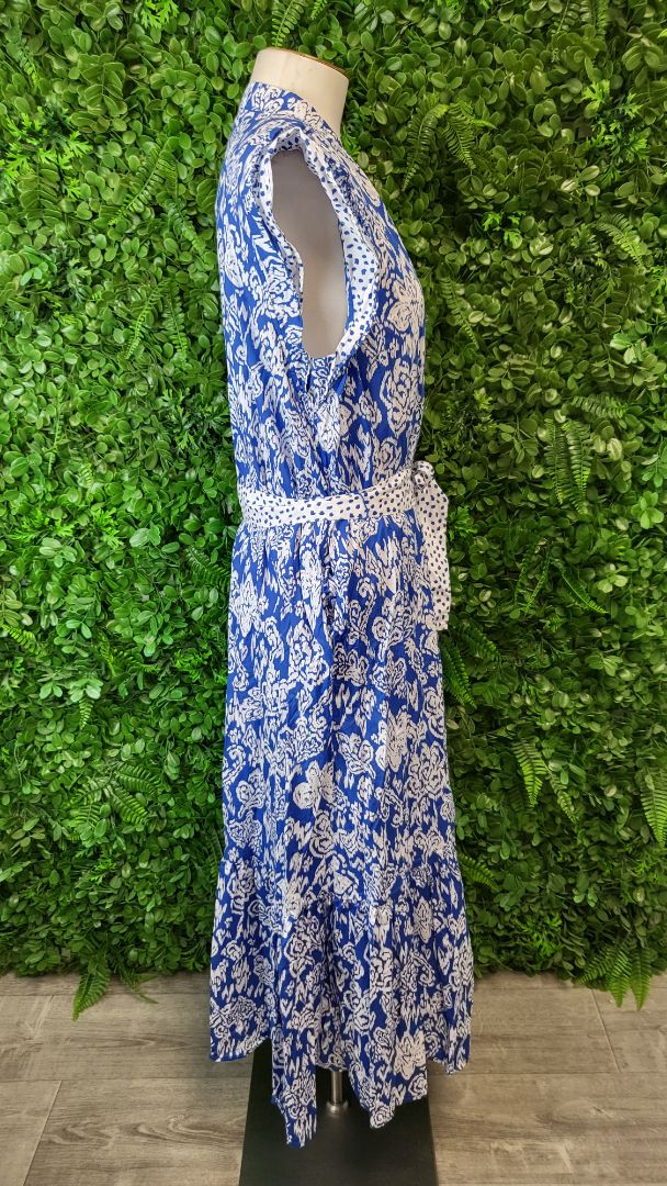 Sportscraft Blue Cotton Maxi Dress (16)