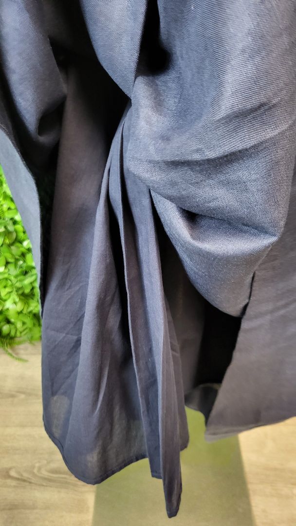 Pol Navy Linen Maxi Skirt (12)