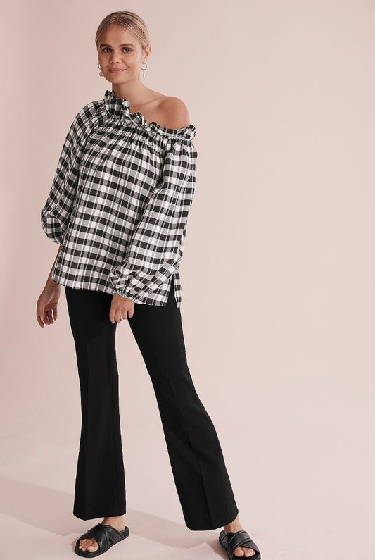 Country Road B/W Gingham Top (12)