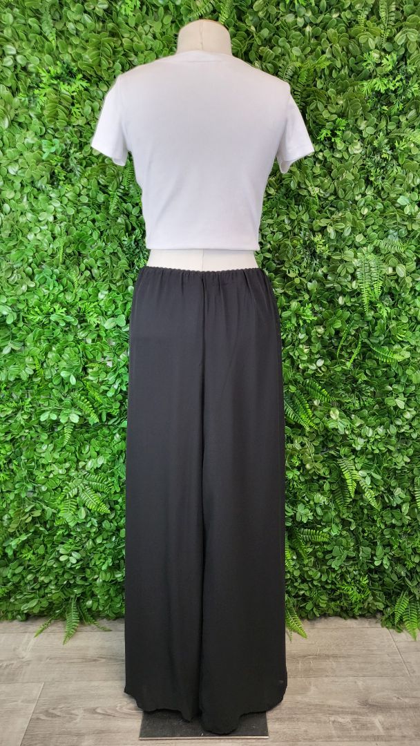 MSGlamour Black Floaty Wide Leg Pant (XL)