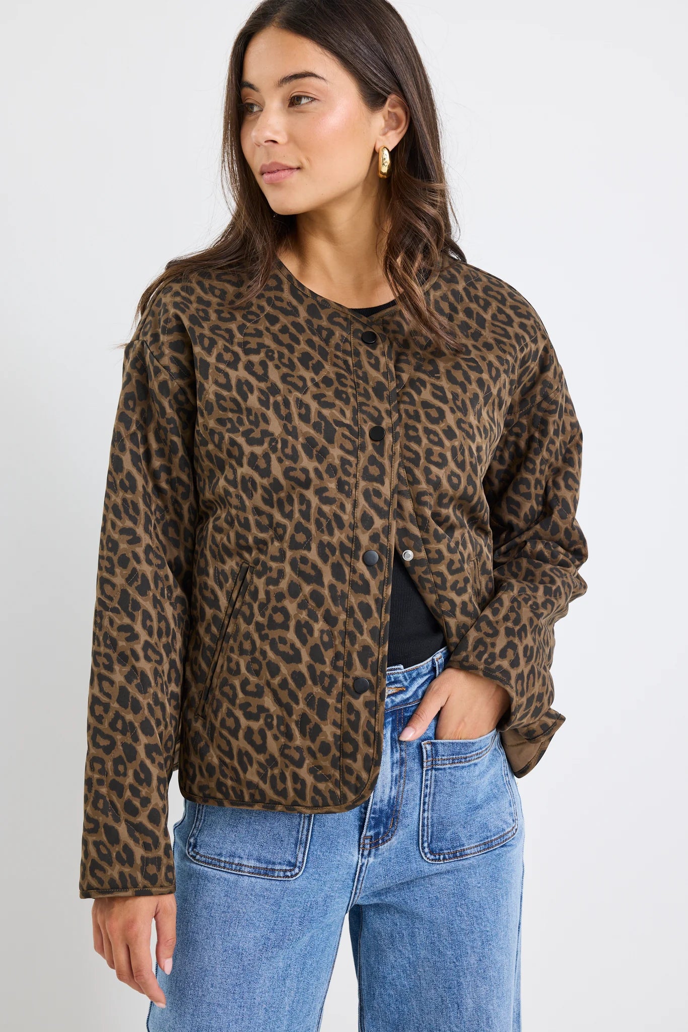 Stories Be Told Animal Print Apex Jacket (12-14)
