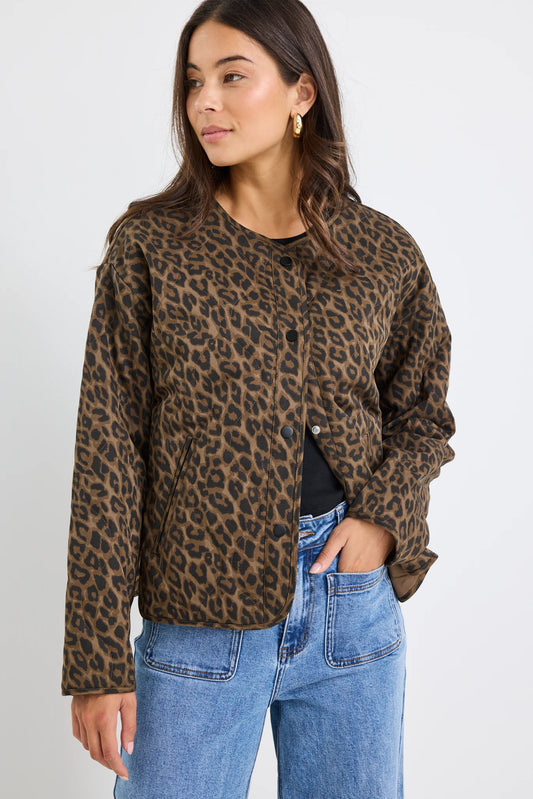 Stories Be Told Animal Print Apex Jacket (12-14)